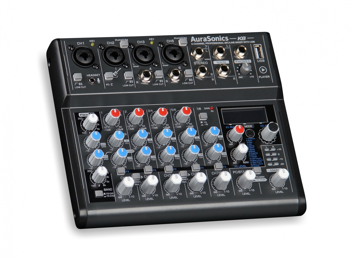 AuraSonics K8 компактный микшерный пульт в Октябрьске