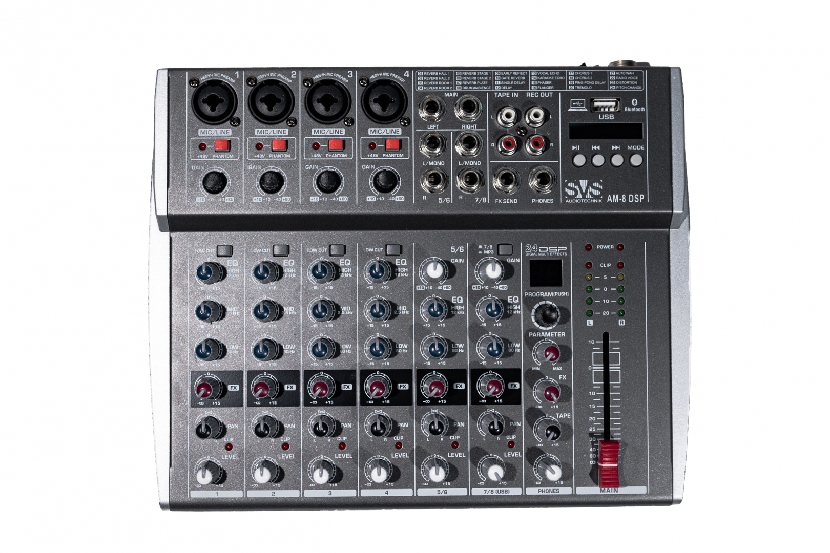 SVS Audiotechnik mixers AM-8 DSP Микшерный пульт аналоговый, 8-канальный в Октябрьске
